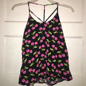 Cherry print tank top